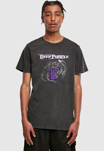 T-Shirt 'Deep Purple Dragon' Merchcode en noir : devant
