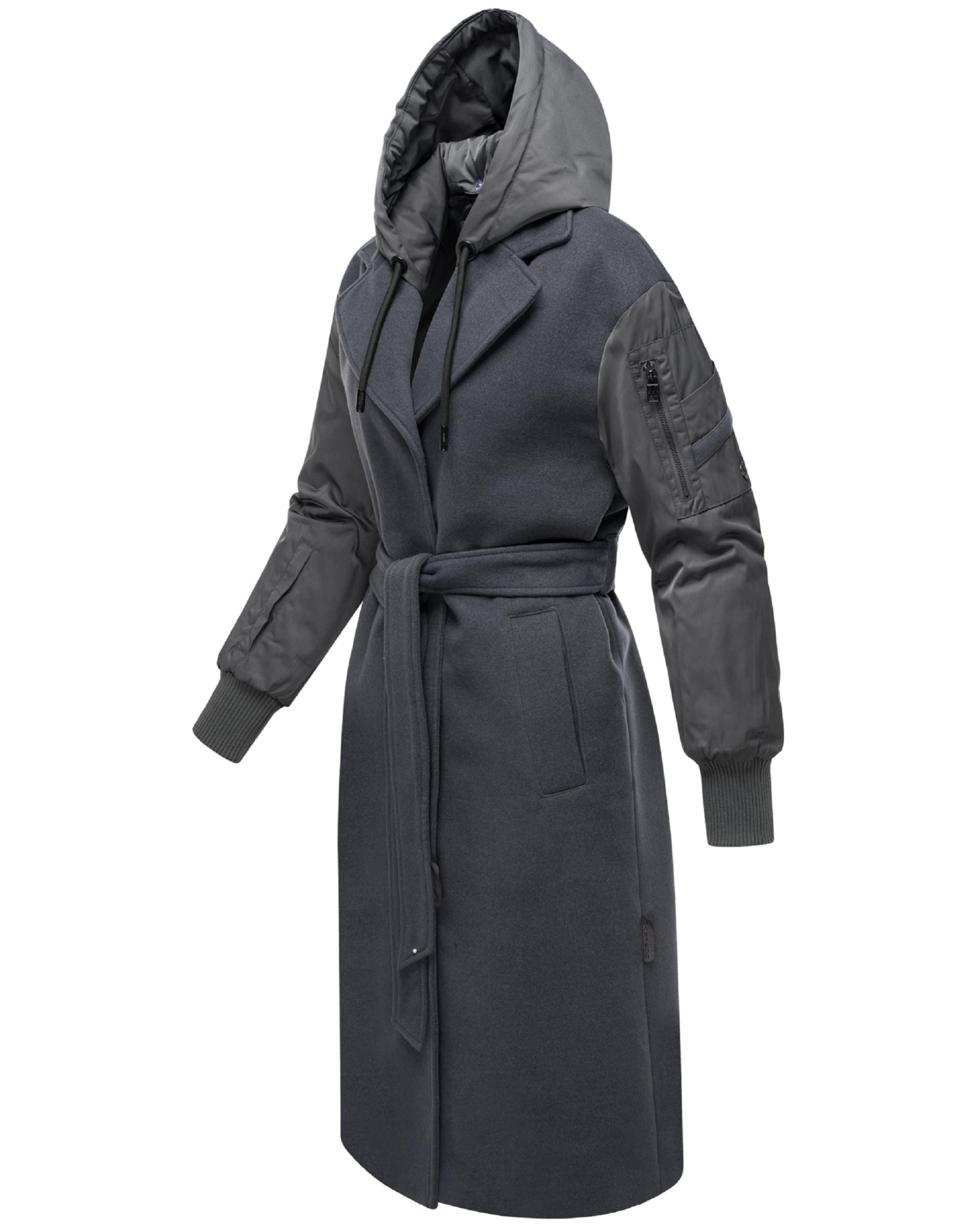 MARIKOO Prechodný kabát 'Tjadee 16' - Sivá