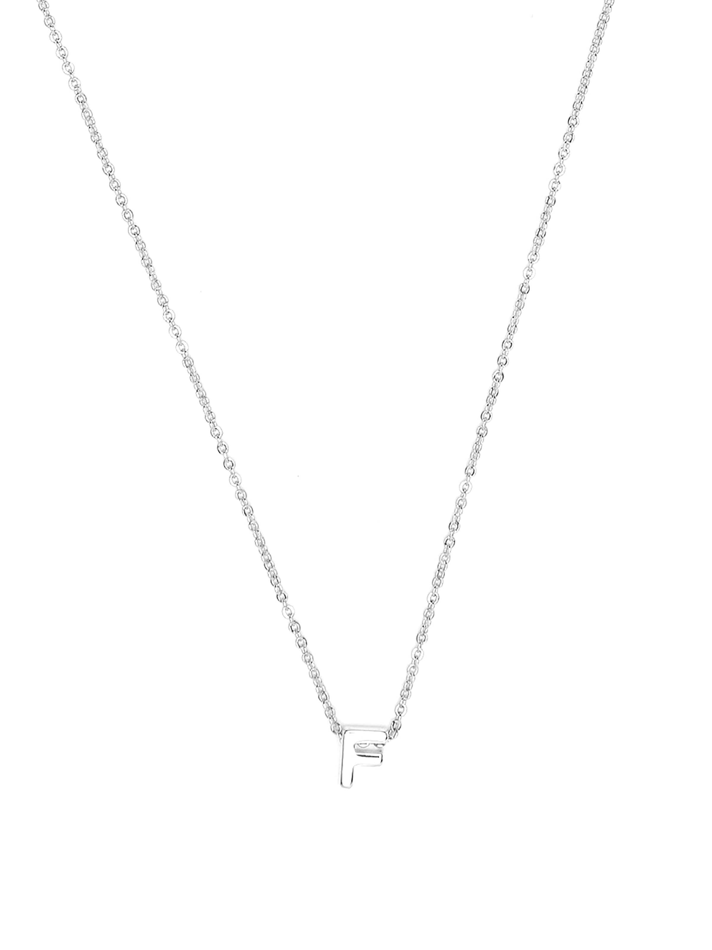 Luxenter Kette 'Alphabet F'‌‌‌‌‌‌‌ in Silber
