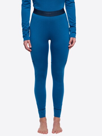 VAUDE Skinny Sportbroek 'Monviso II' in Blauw: voorkant