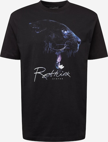 Rethink Status Shirt 'Puma' in Black: front