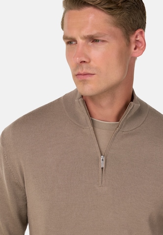 Boggi Milano Sweater 'Merino' in Brown