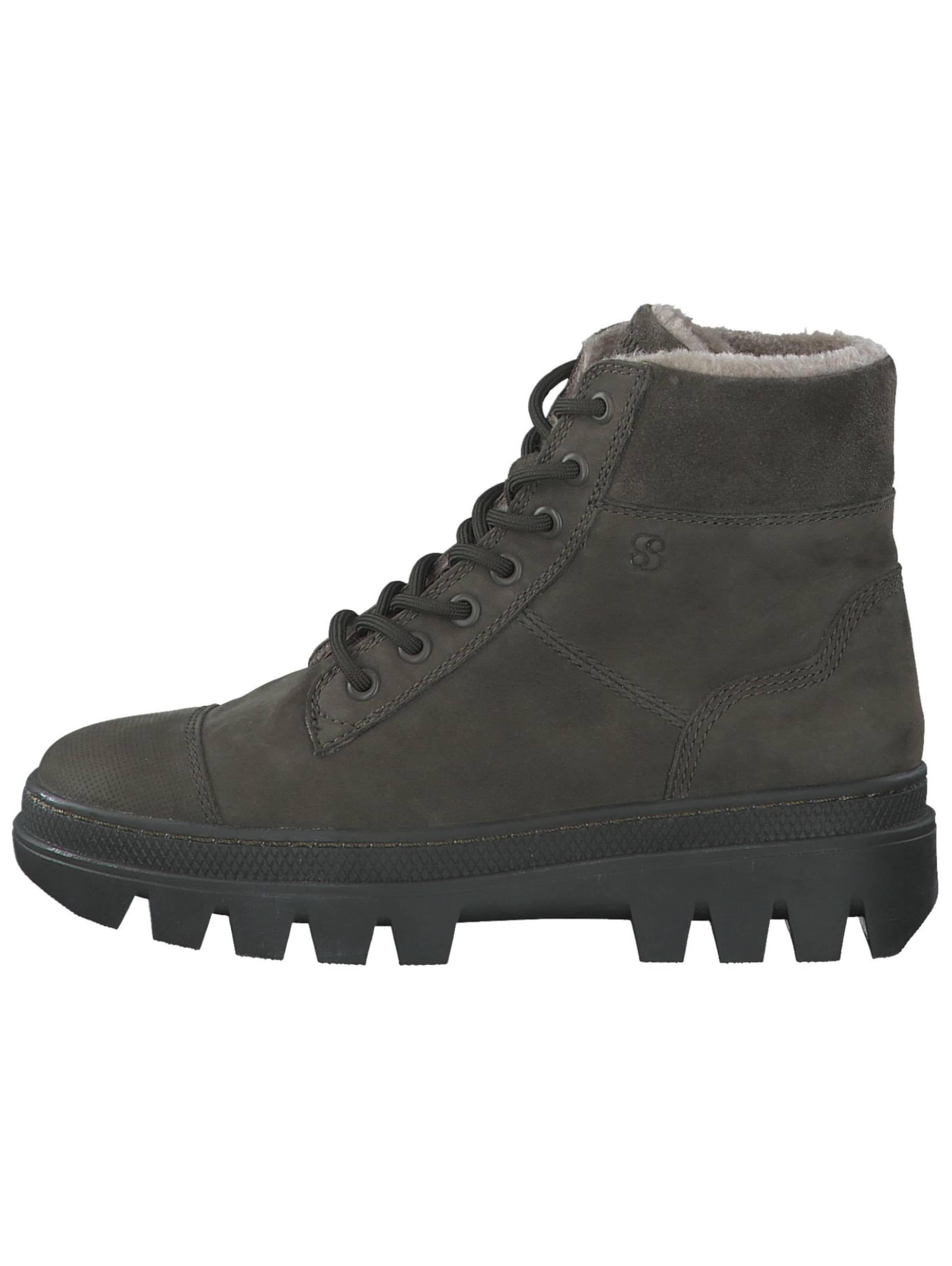 Bottines à lacets s.Oliver en vert