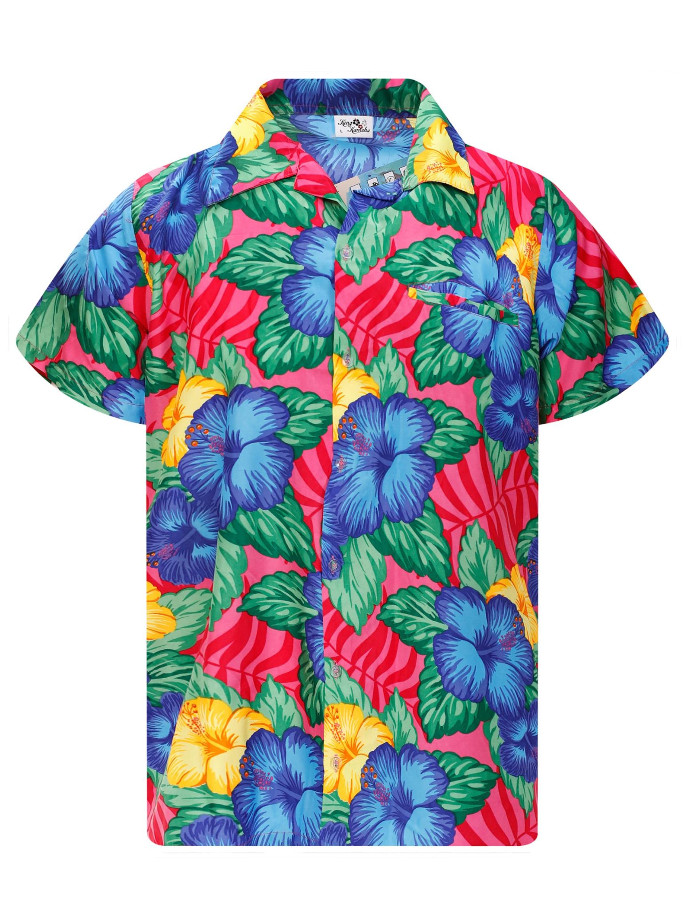 Maglietta 'Wild Flowers' di King Kameha in rosa: frontale