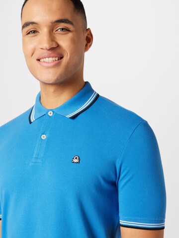 UNITED COLORS OF BENETTON Poloshirt in Blau