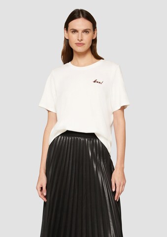 s.Oliver Shirt in Wit: voorkant