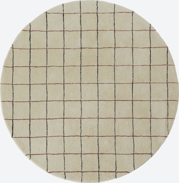 OYOY LIVING DESIGN Carpet 'Grid' in Beige: front