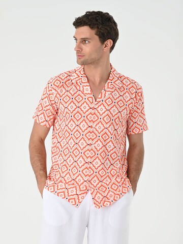 Coupe regular Chemise Antioch en orange
