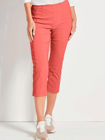 Coupe slim Pantalon 'Louisa' Goldner en orange