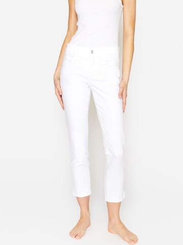 Angels Slimfit Jeans 'Cici' in Wit: voorkant