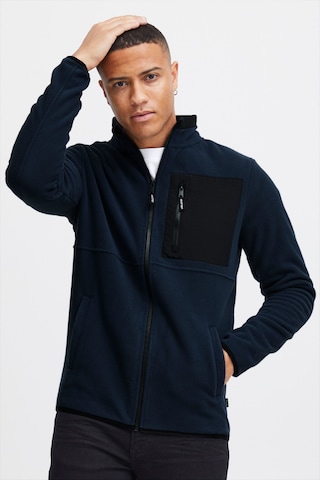 BLEND Fleece Jacket 'Floritz' in Blue: front