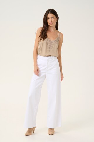 Loosefit Jean Cream en blanc