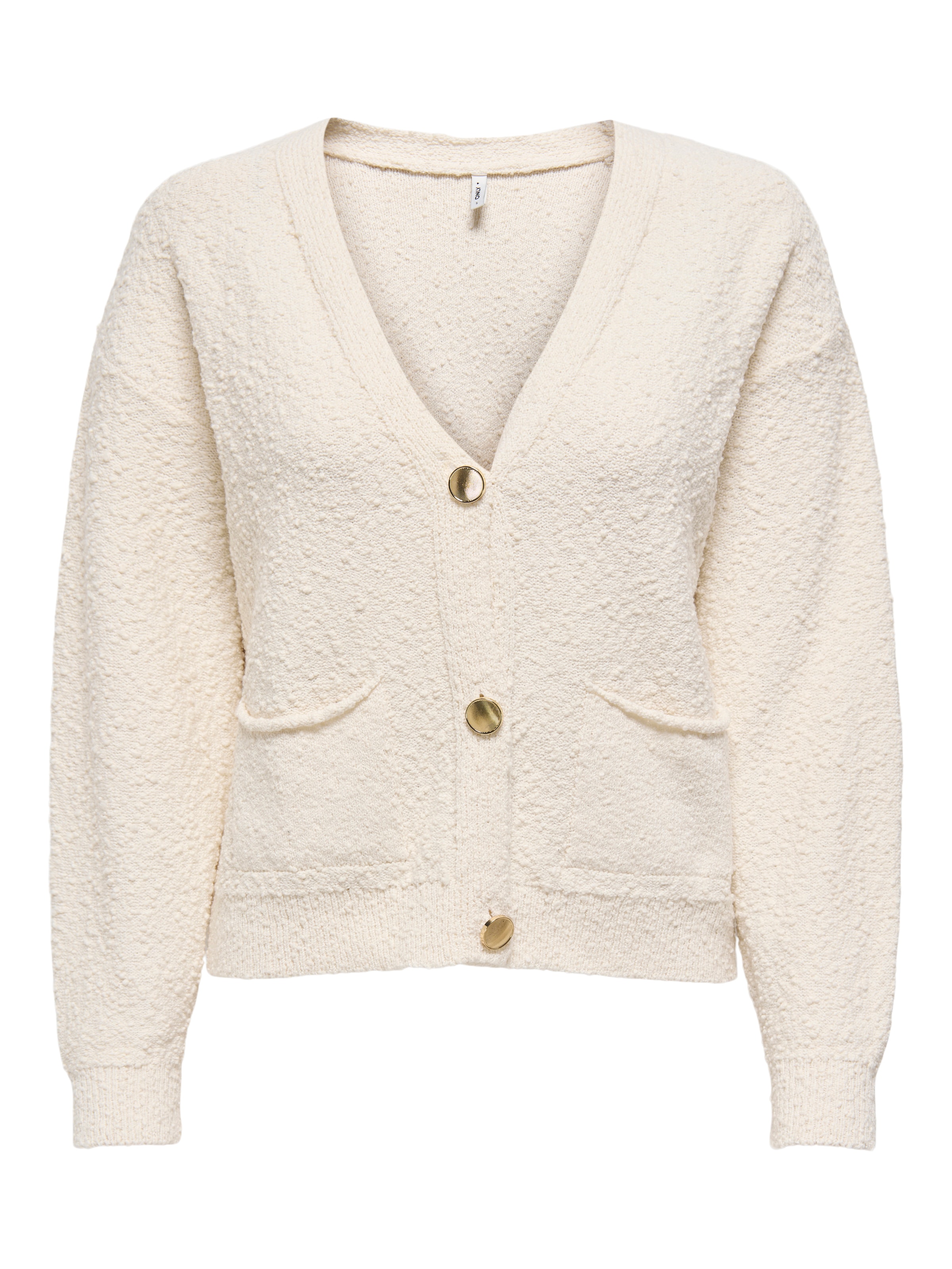 Cardigan 'ONLALVILDA' ONLY en beige : devant