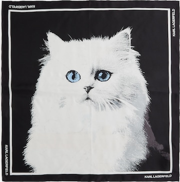 juoda Karl Lagerfeld Šalikas 'IKON CHOUPETTE': priekis