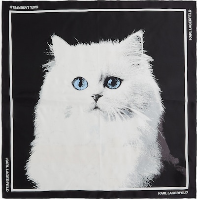 Karl Lagerfeld Huivi 'IKON CHOUPETTE' värissä musta / valkoinen, Tuotenäkymä