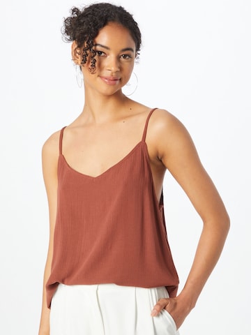 ABOUT YOU Top 'Elaina' in Brown: front