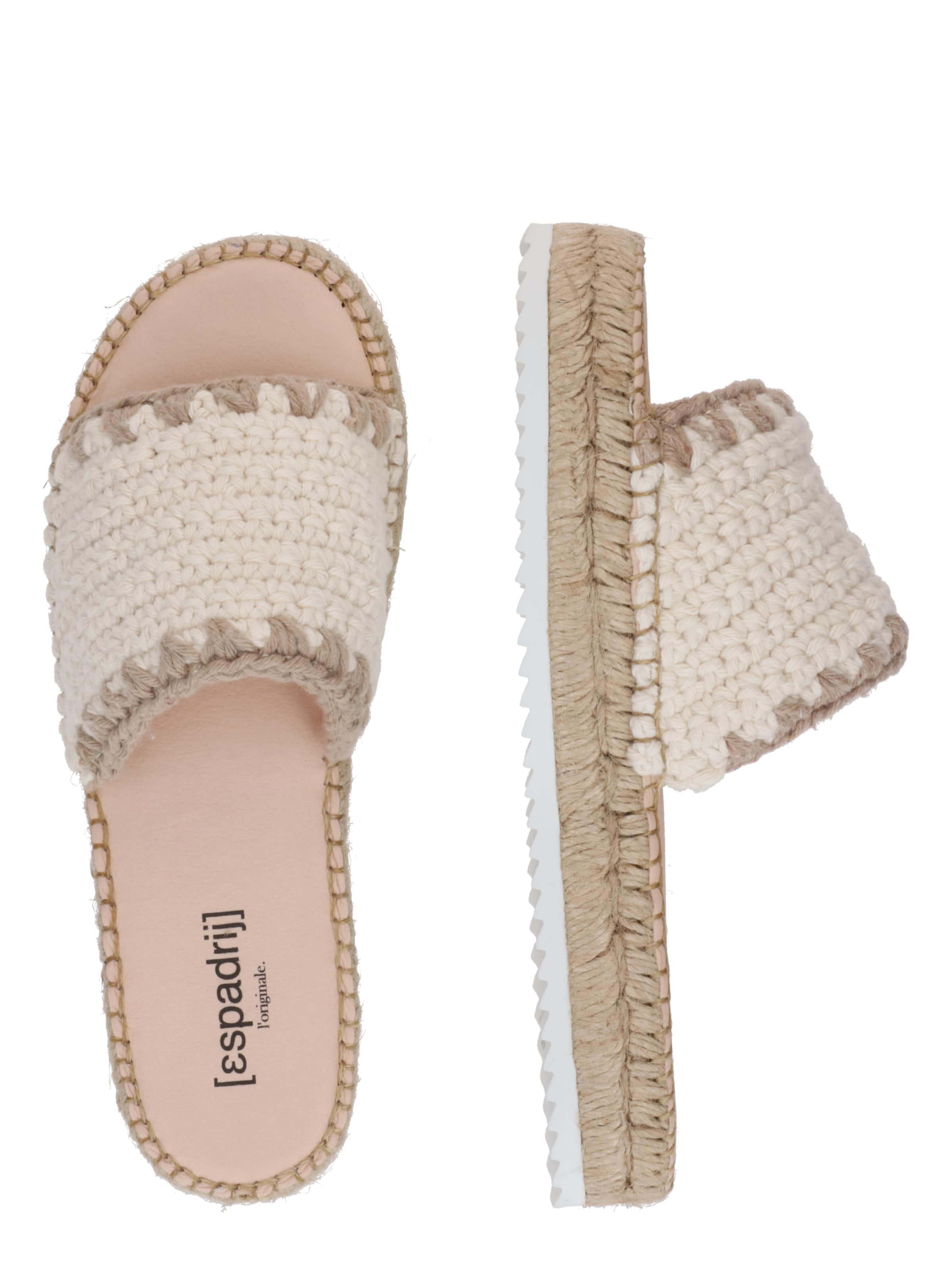 Mule espadrij l´originale en blanc