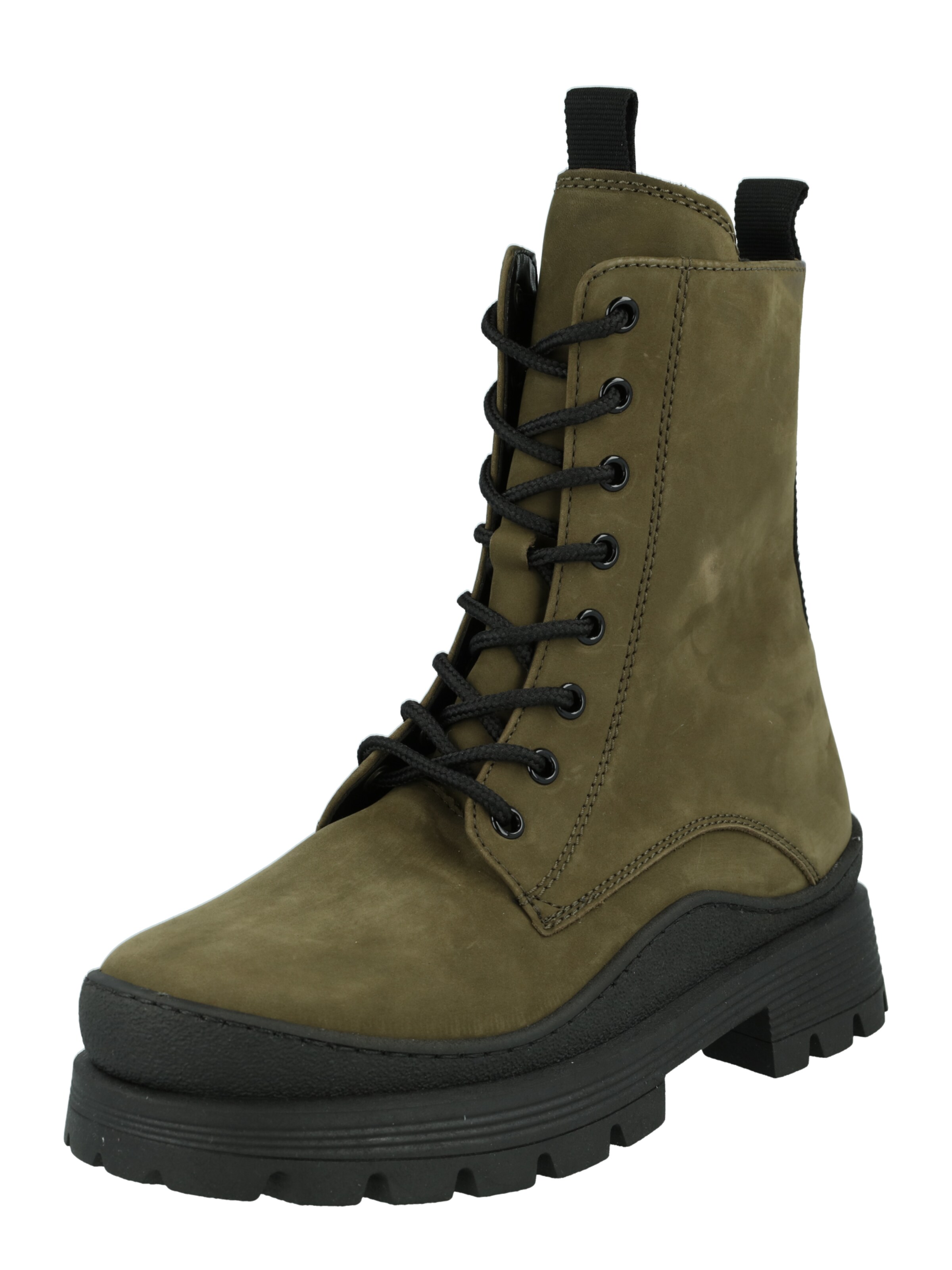 GABOR Schnürstiefelette in Grün: Vorderseite