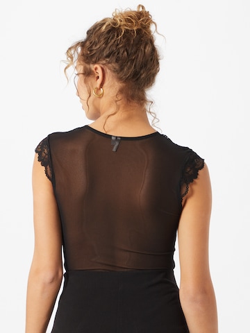 PIECES - Camisa body 'Sofia' em preto