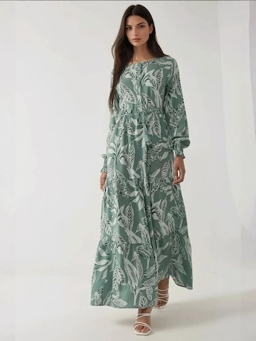Abito camicia di Hiccup in verde: frontale