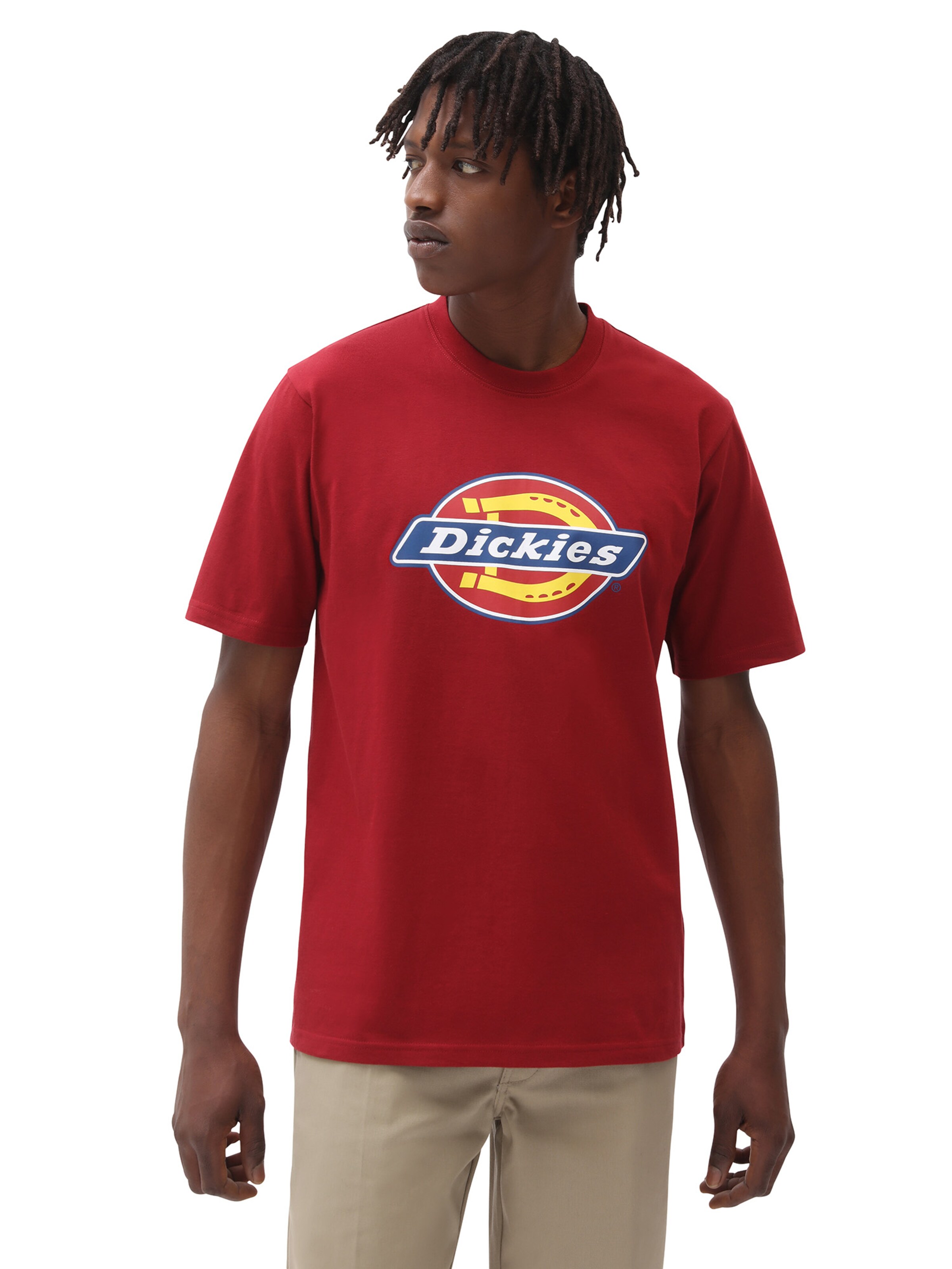 Abbigliamento T-shirt DICKIES Maglietta Icon Logo in Rosso 