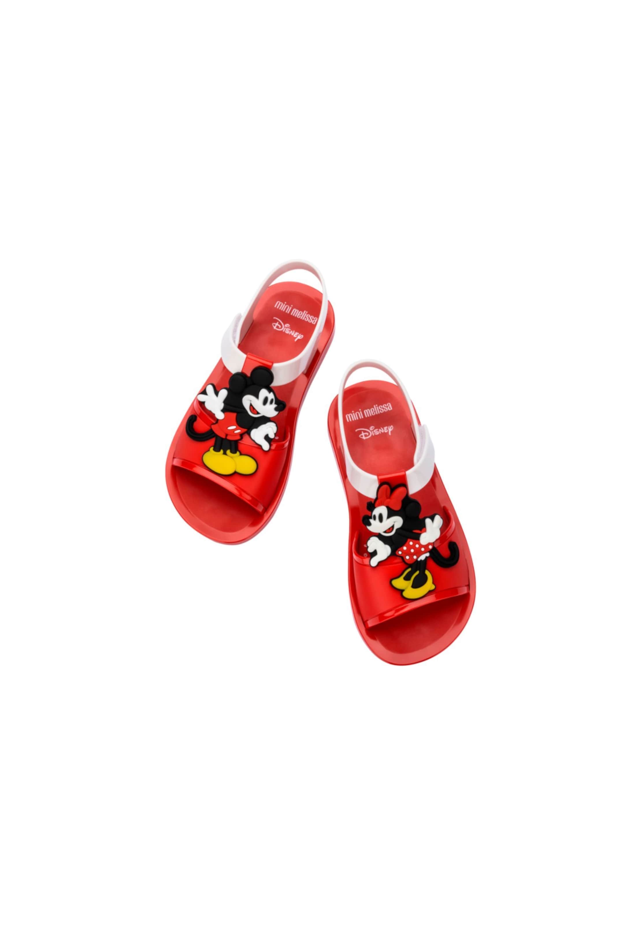 MELISSA Sandalen 'The Mini Melissa Play x Mickey And Minnie' in Rood