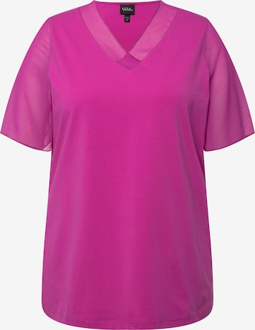 Ulla Popken Blouse in Roze: voorkant