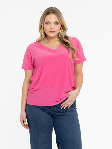 YOEK Shirt in Roze: voorkant