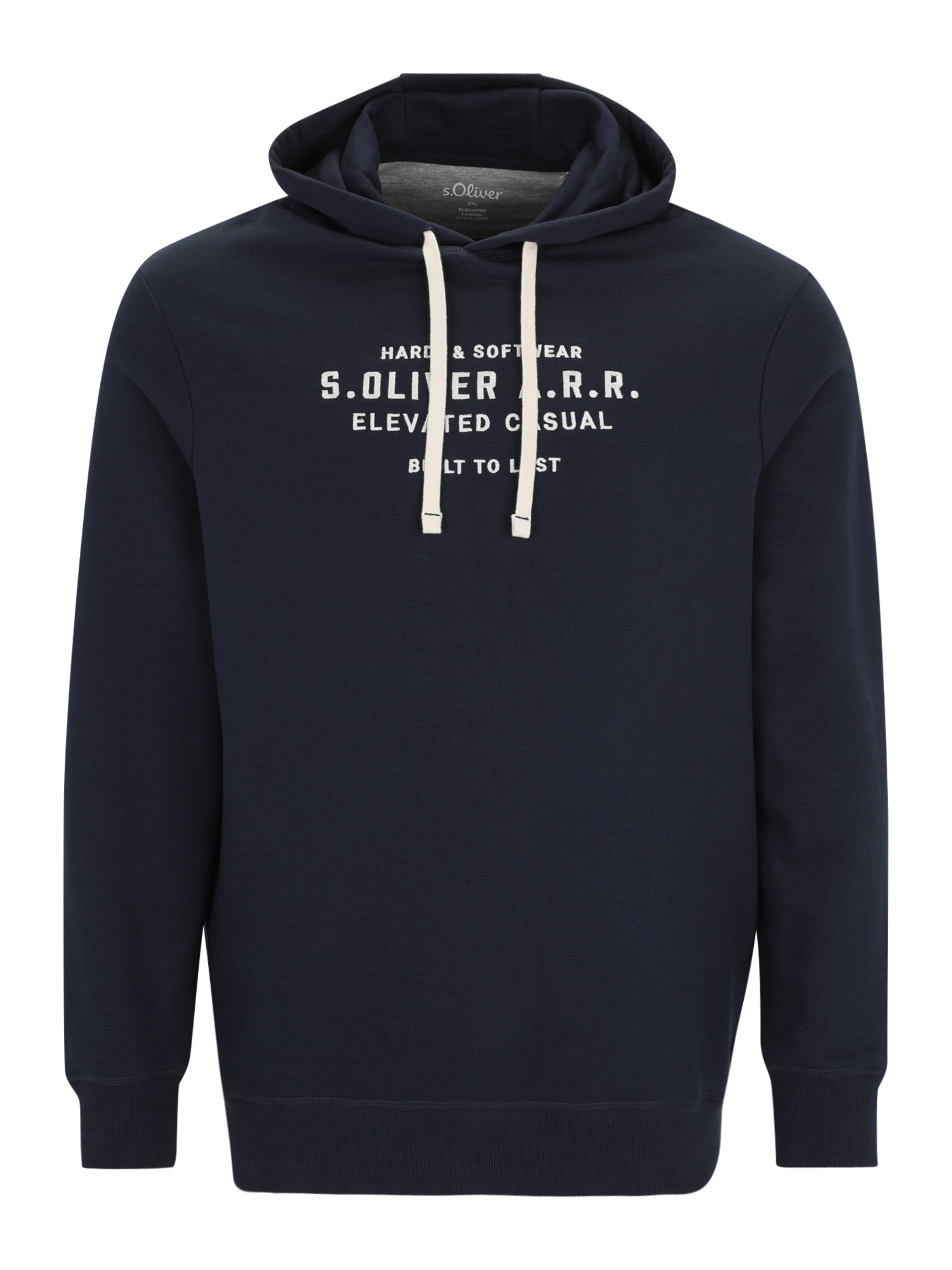 s.Oliver Men Big Sizes Sweatshirt in Blau: Vorderseite
