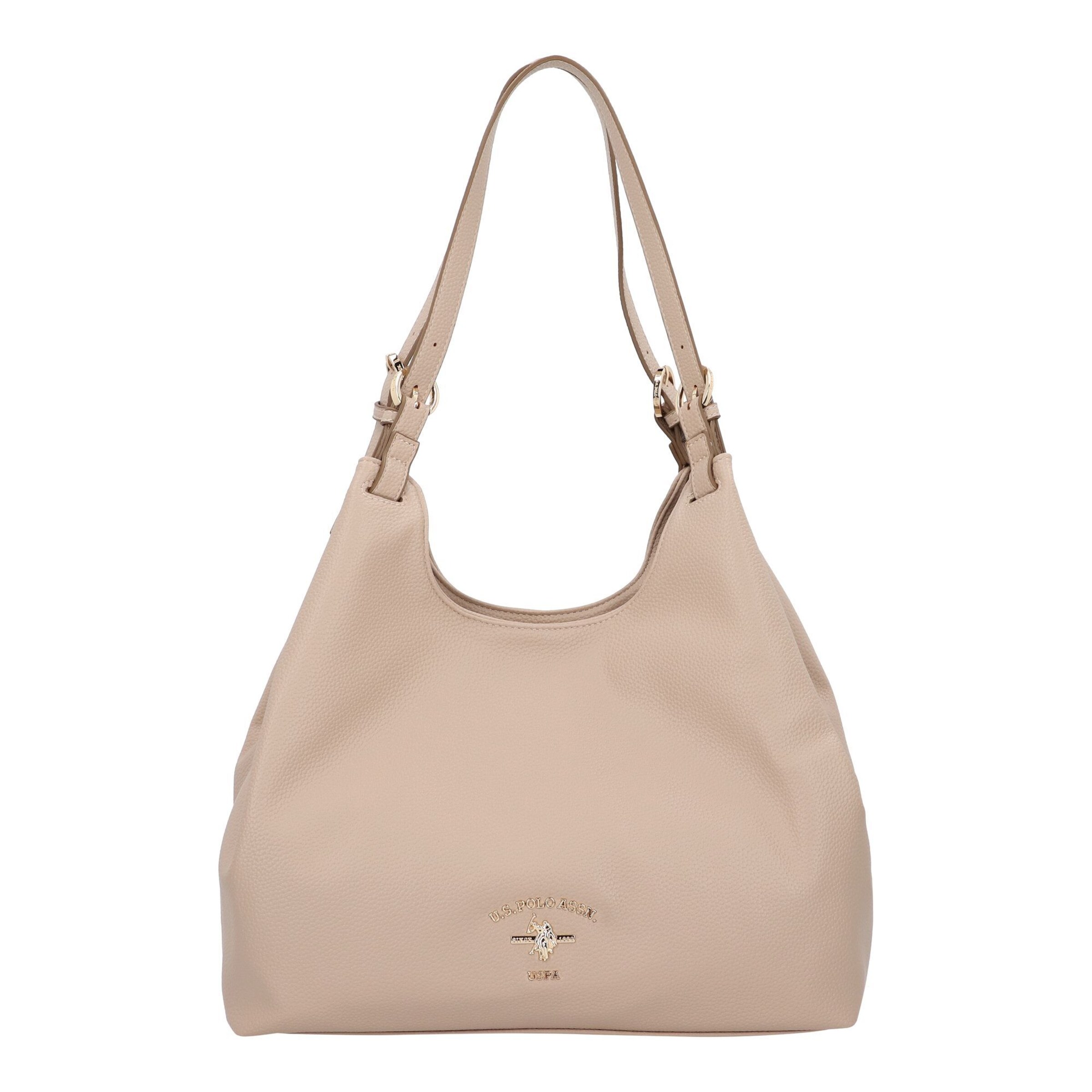 Borsa a spalla 'Stanford' di U.S. POLO ASSN. in beige: frontale