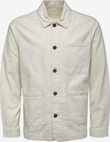 SELECTED HOMMEPrijelazna jakna - bijela boja: prednji dio