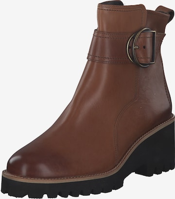 Paul Green Ankle Boots '9763' in Brown: front