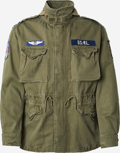 Demisezoninė striukė iš Polo Ralph Lauren, spalva – gelsvai pilka spalva / tamsiai mėlyna / žalia, Prekių apžvalga