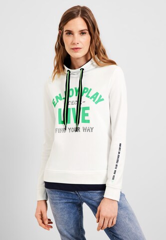 CECIL Sweatshirt in White: front