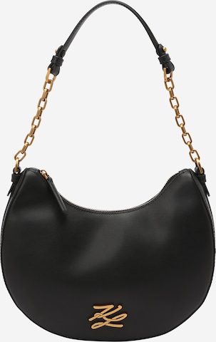 Karl Lagerfeld Taška přes rameno – černá: přední strana