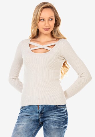 CIPO & BAXX Sweater in Grey: front