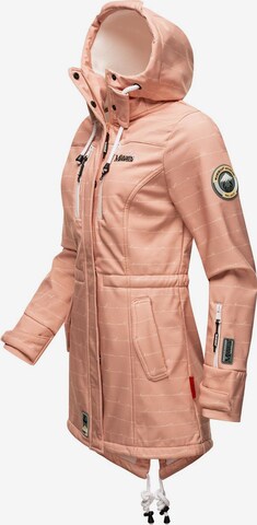 MARIKOO Toiminnallinen pitkä takki 'Zimtzicke' värissä vaaleanpunainen