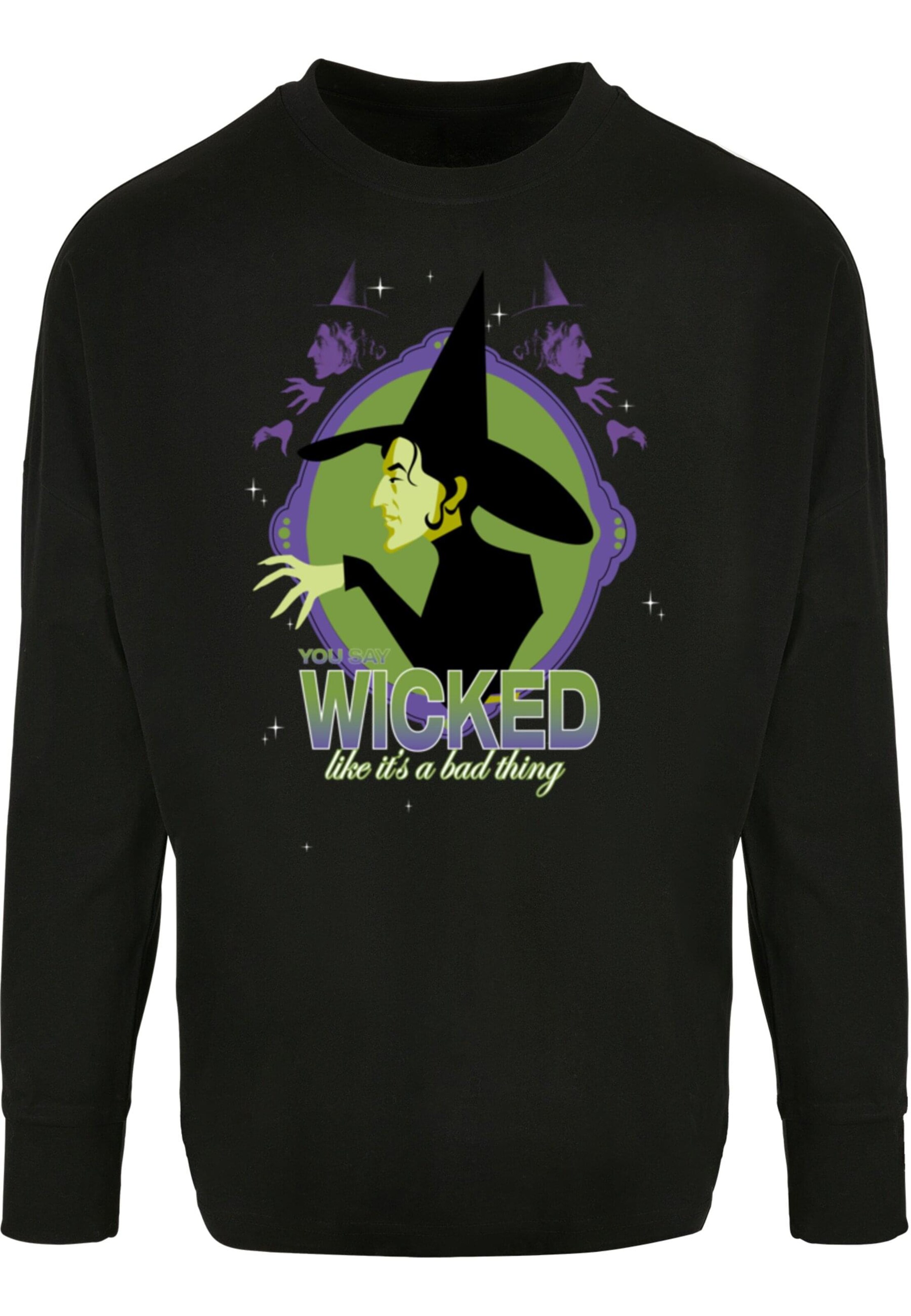 T-Shirt 'The Wizard Of Oz - Wicked' ABSOLUTE CULT en noir : devant