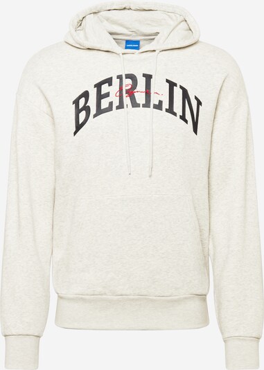 JACK & JONES Sweatshirt 'Jorhipe' in Light grey / Red / Black, Item view