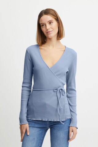 b.young - Camisa 'RAMSEY' em azul: frente