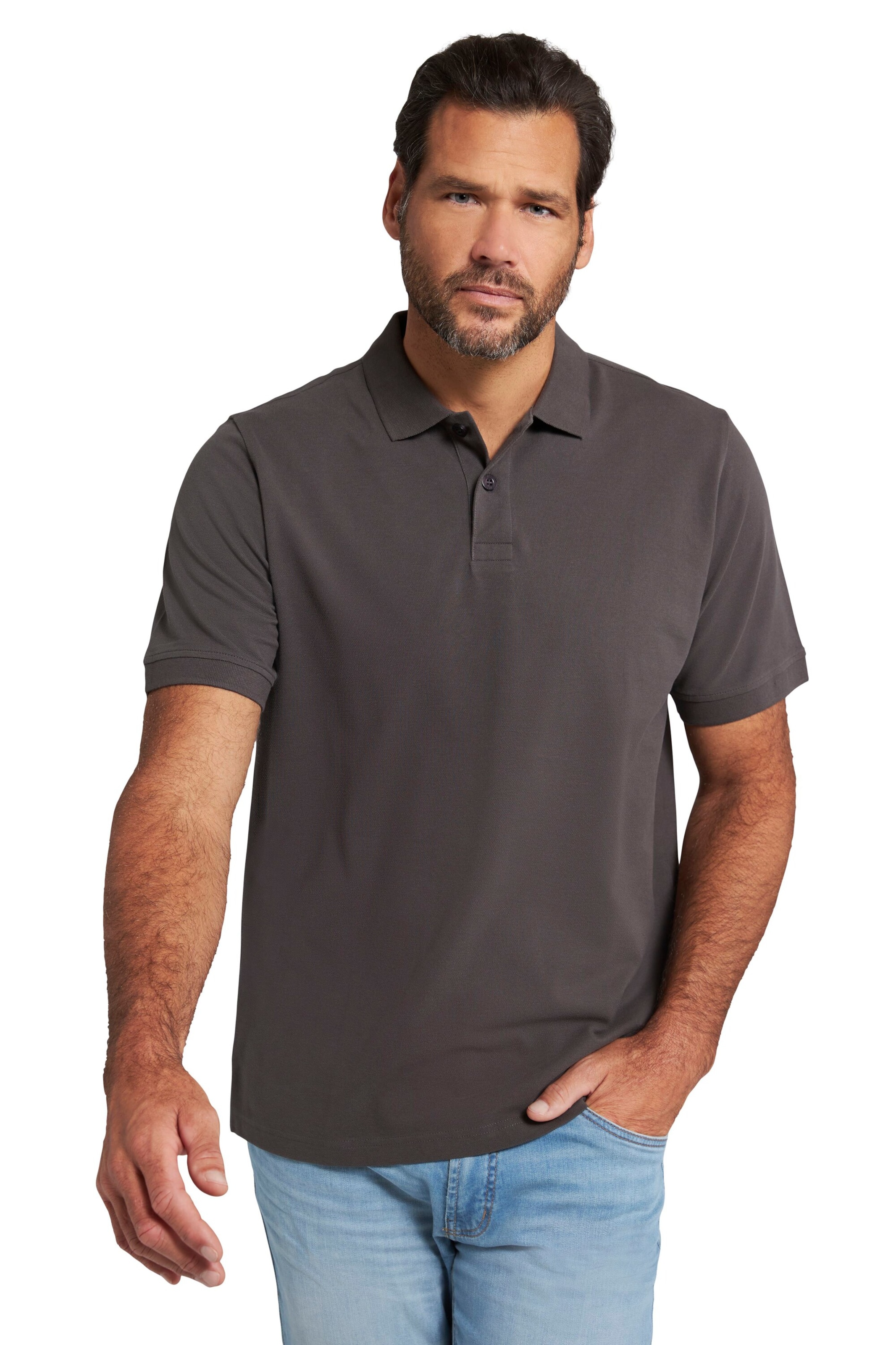 JP1880 Shirt in Bruin: voorkant