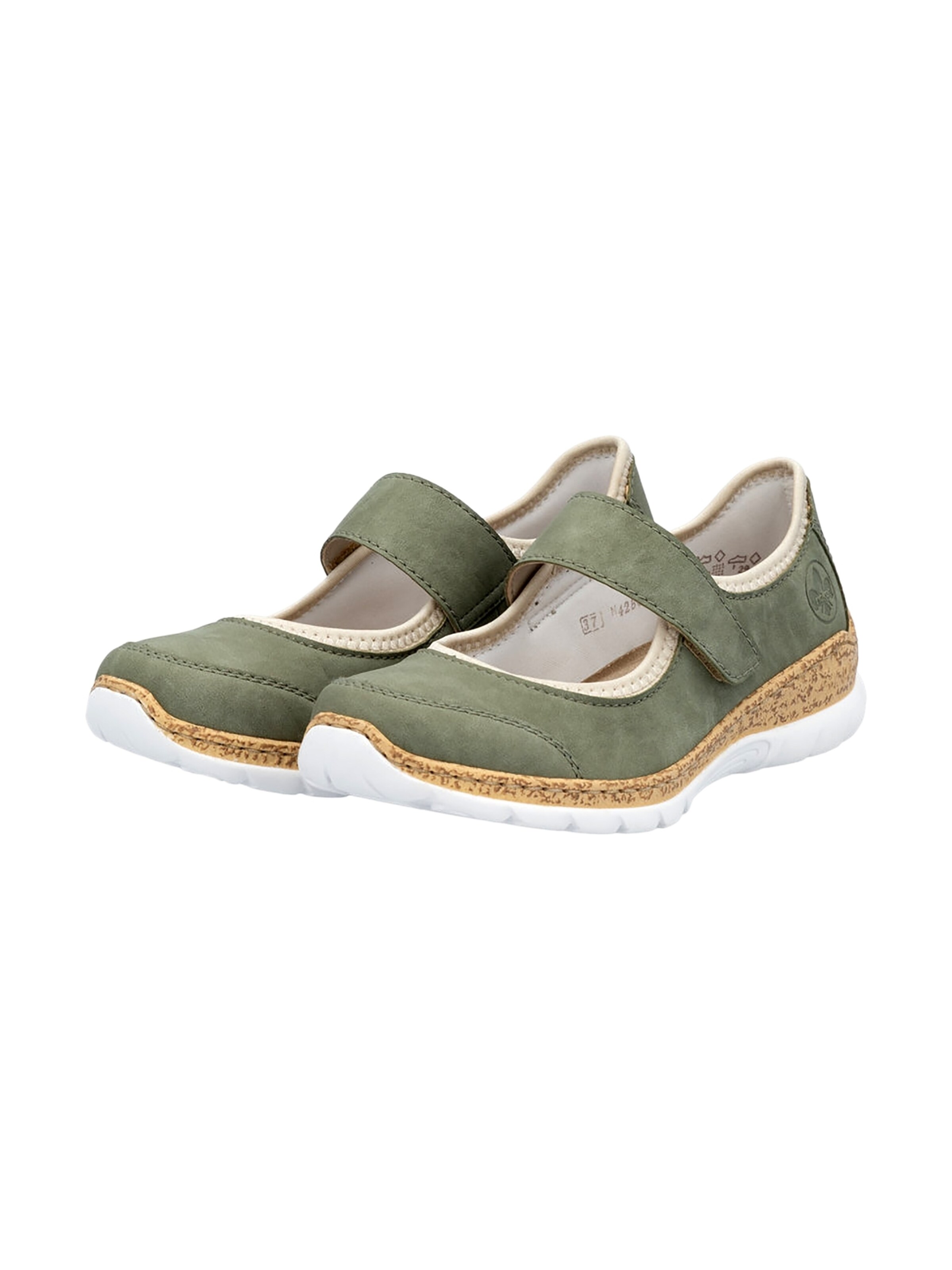 Rieker Ballerina in Groen