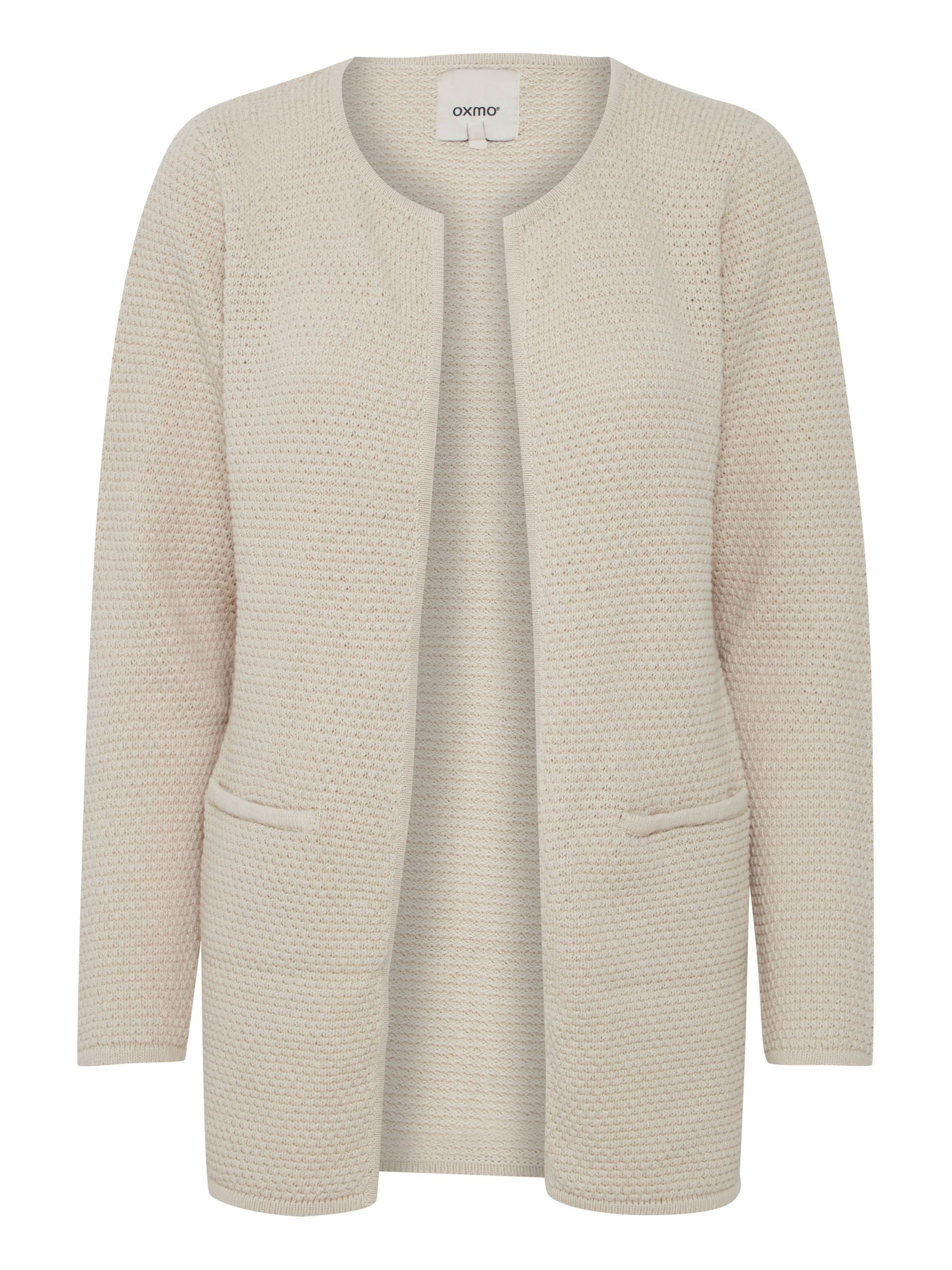 Oxmo - Casaco de malha 'Hilda' em bege: frente