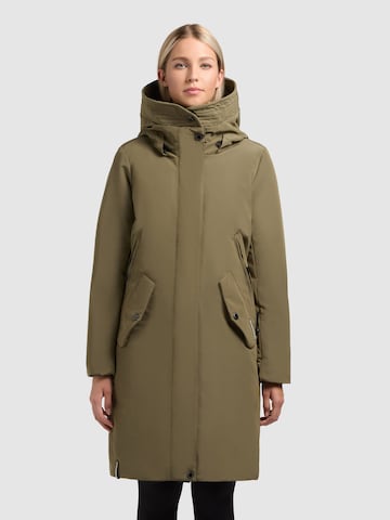 khujo Winter Coat 'Webb' in Green: front