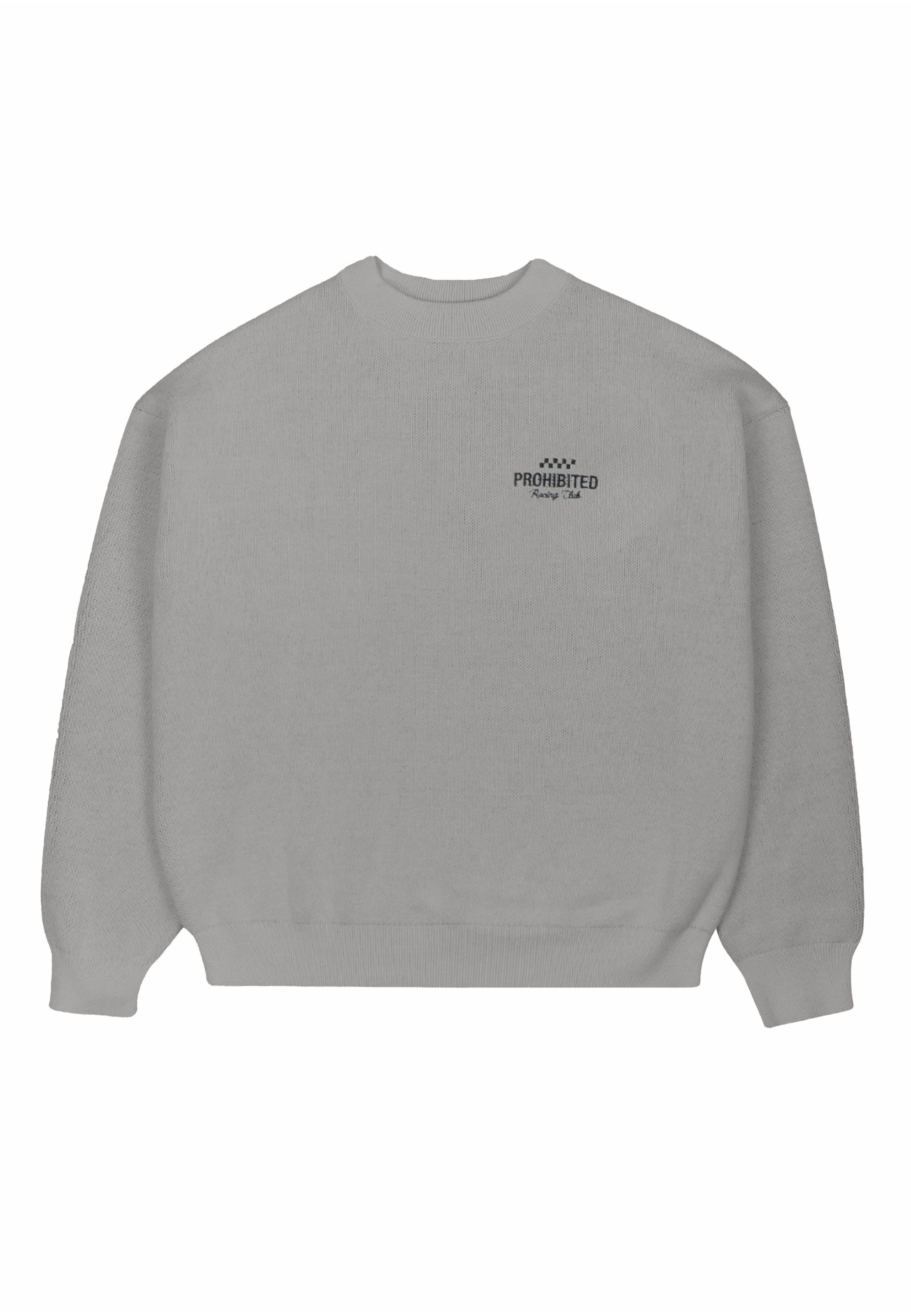 Sweat-shirt 'Vortex' Prohibited en gris : devant