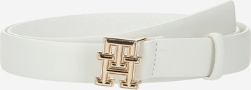 TOMMY HILFIGER Belt 'Bombe 2.5' in White: front