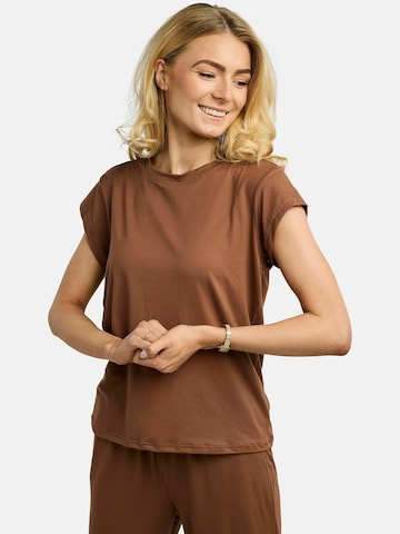 Liberte Essentiel - Top ' ALMA ' en marrón