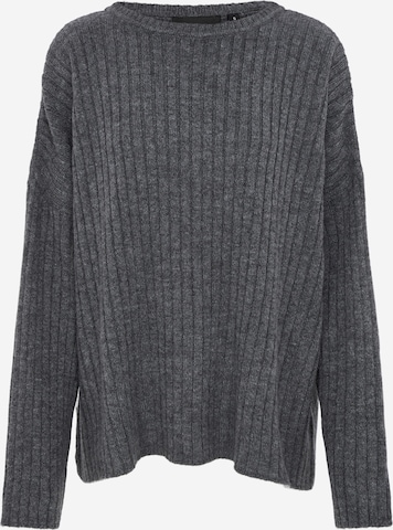 UNFOLLOWED x ABOUT YOU Pullover 'COMFY ' in Grau: predná strana