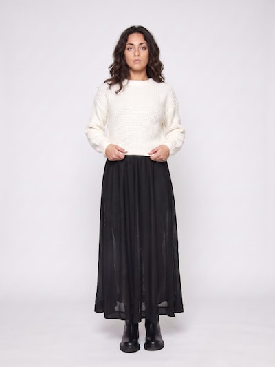 minimum Nederdel 'Izzy Skirt -- Women's Black Pleated Long Skirt' i 34 i sort, Produktvisning