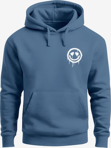 Neverless Sweatshirt 'Smile' in Blau: Vorderseite